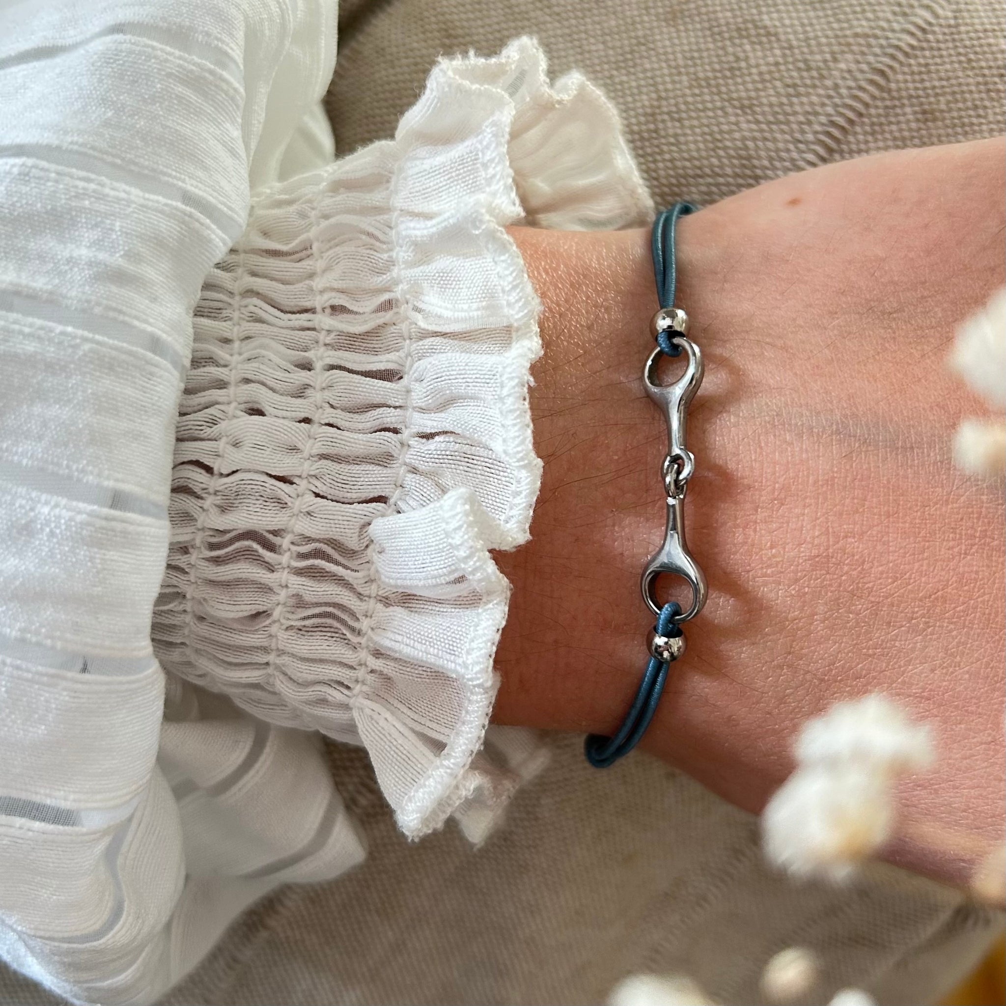 Bracelet Léo bleu canard
