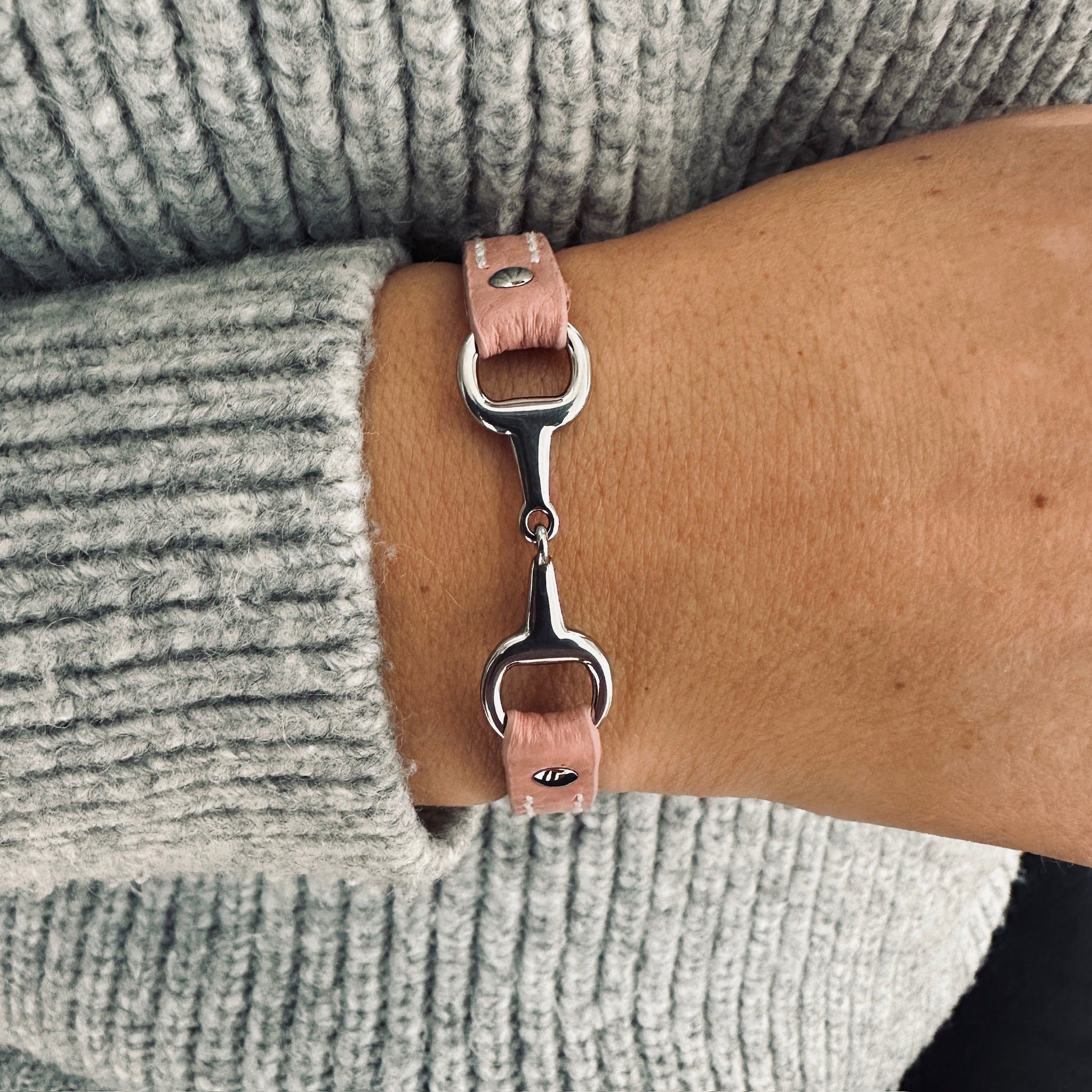 bracelet fano rose cuir