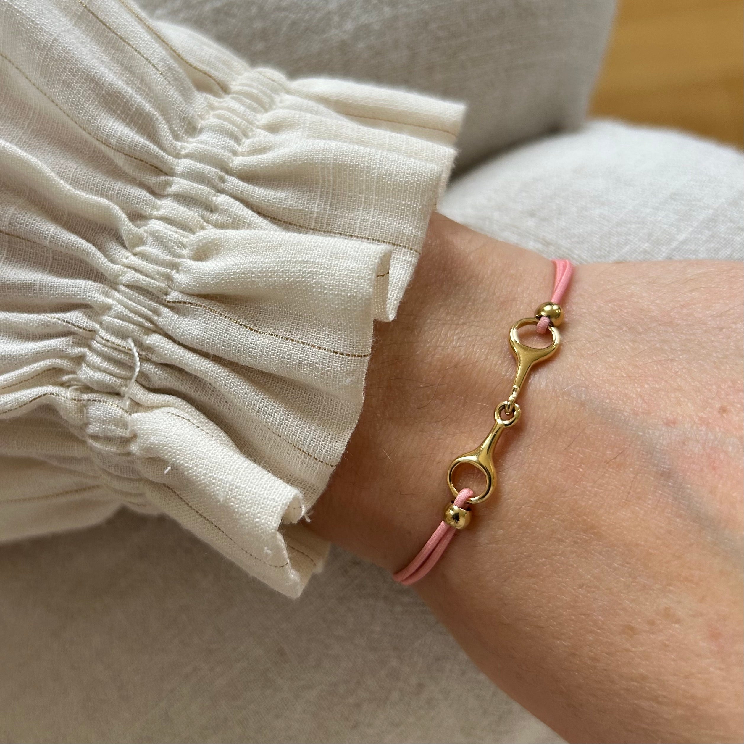 Bracelet Léo rose pale