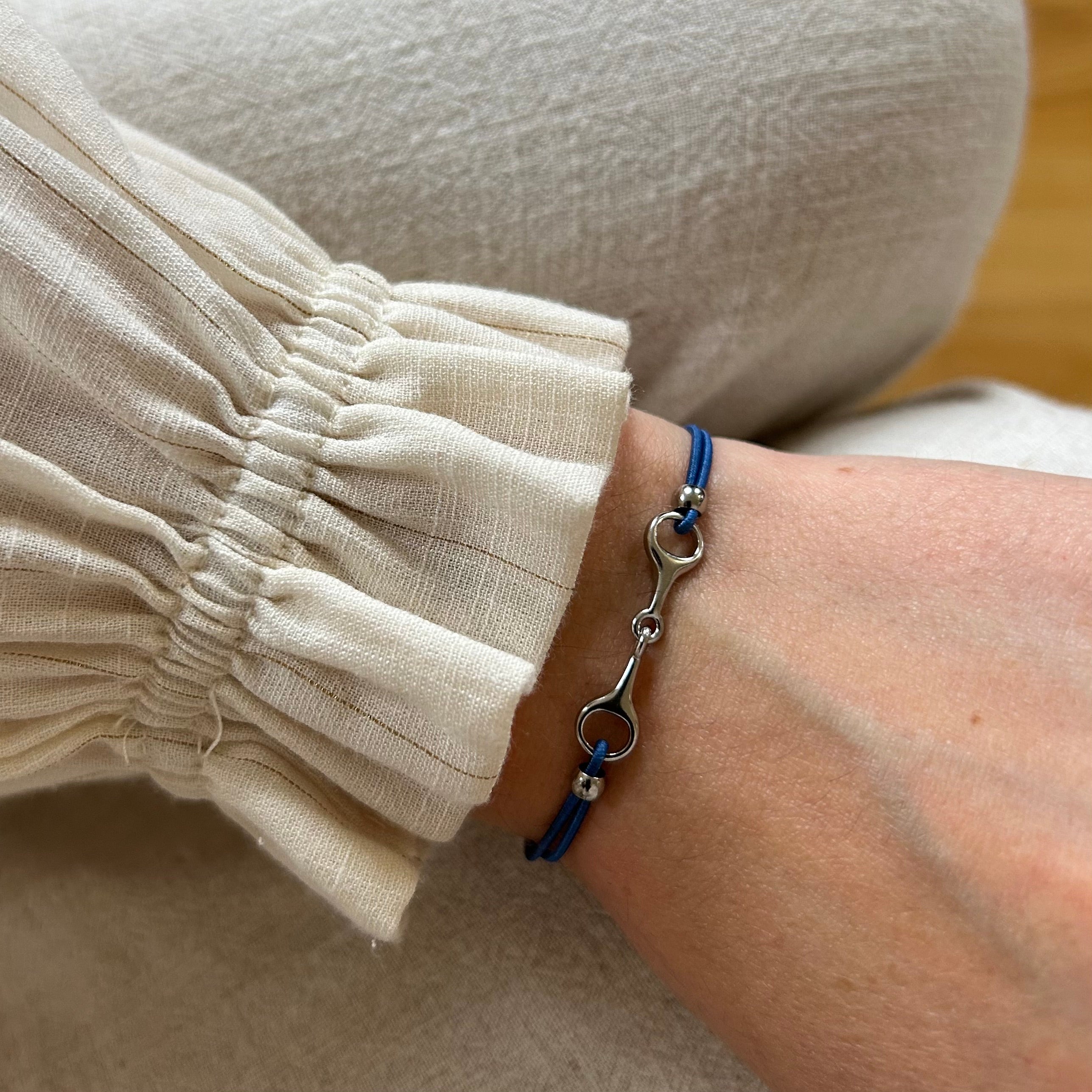 Bracelet Léo marine acier