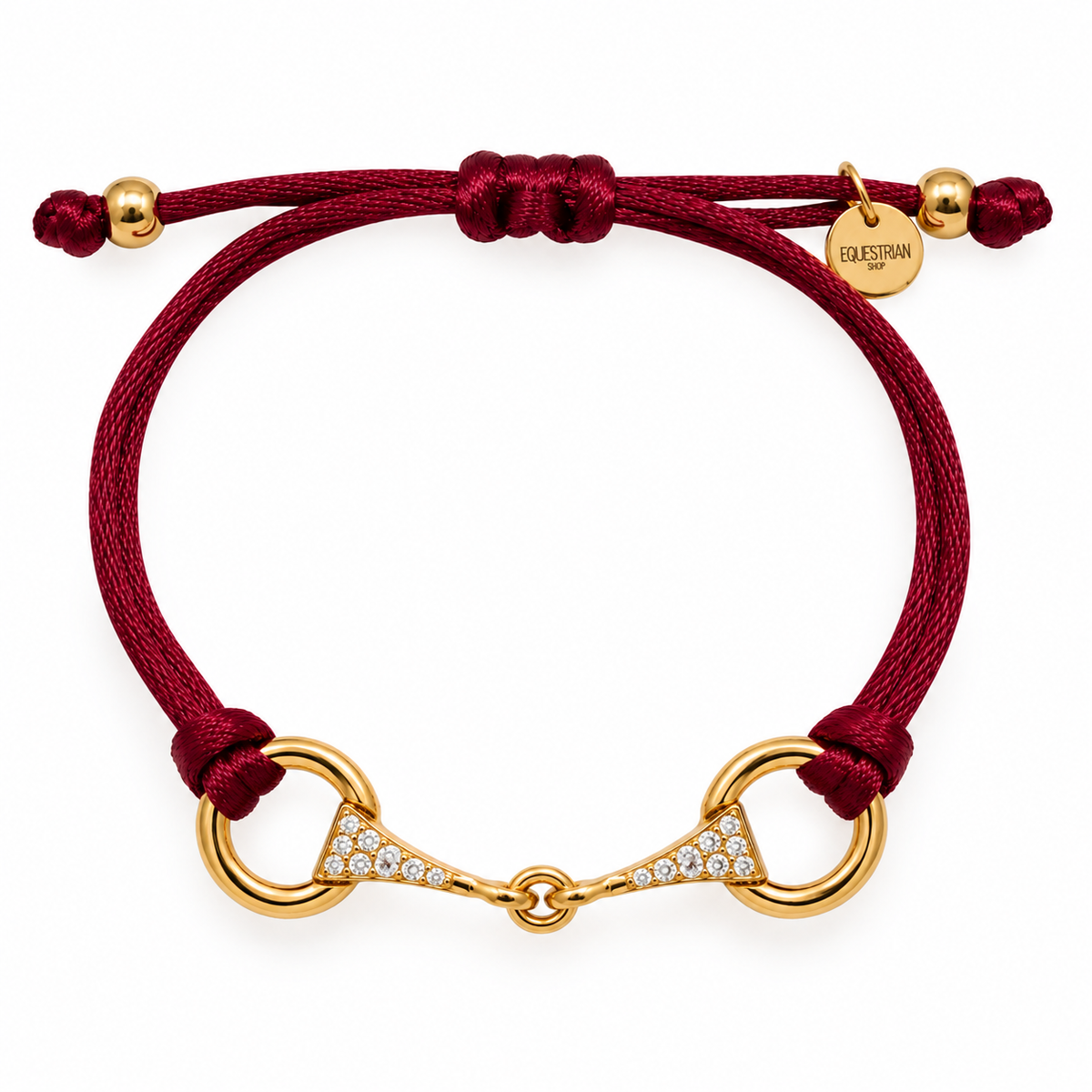 Sam - Bracciale con morsetto in raso e strass