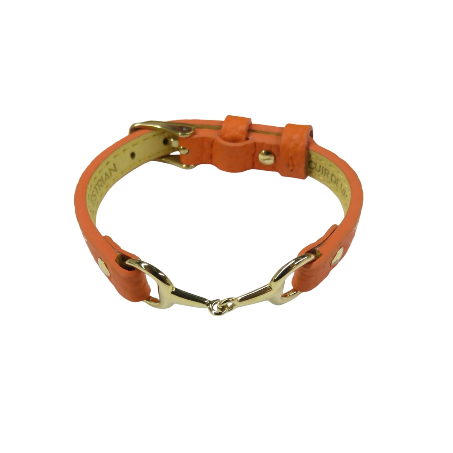 Fano senza strass - Bracciale in pelle a giro singolo