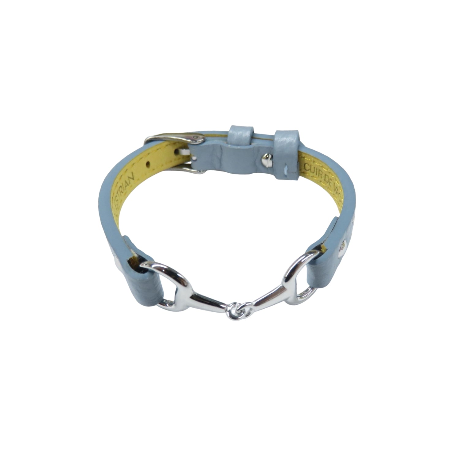 Fano senza strass - Bracciale in pelle a giro singolo