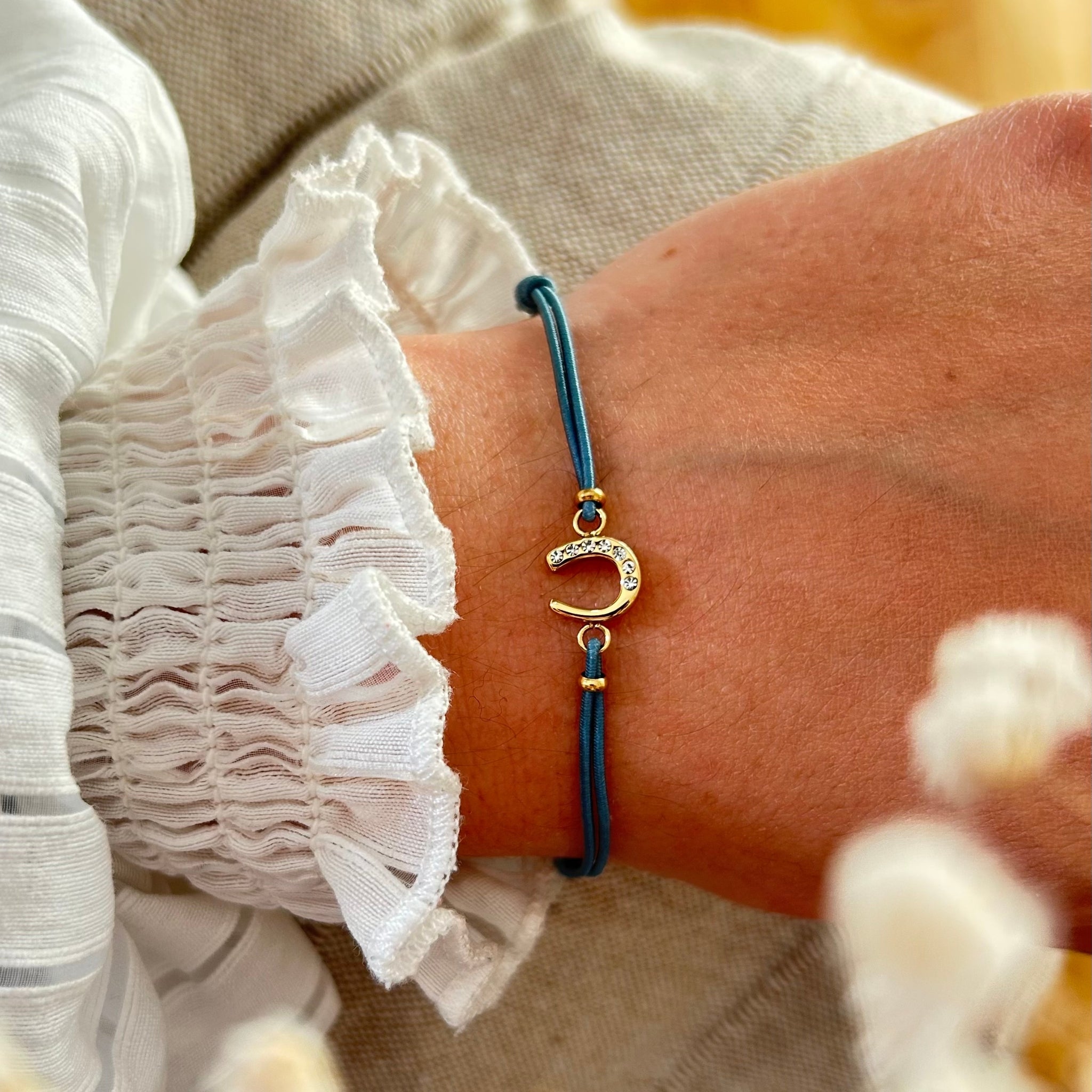 Bracelet Lola bleu canard
