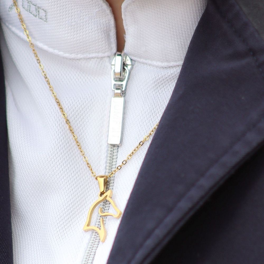 Collana con testa di cavallo in acciaio inossidabile Horsy