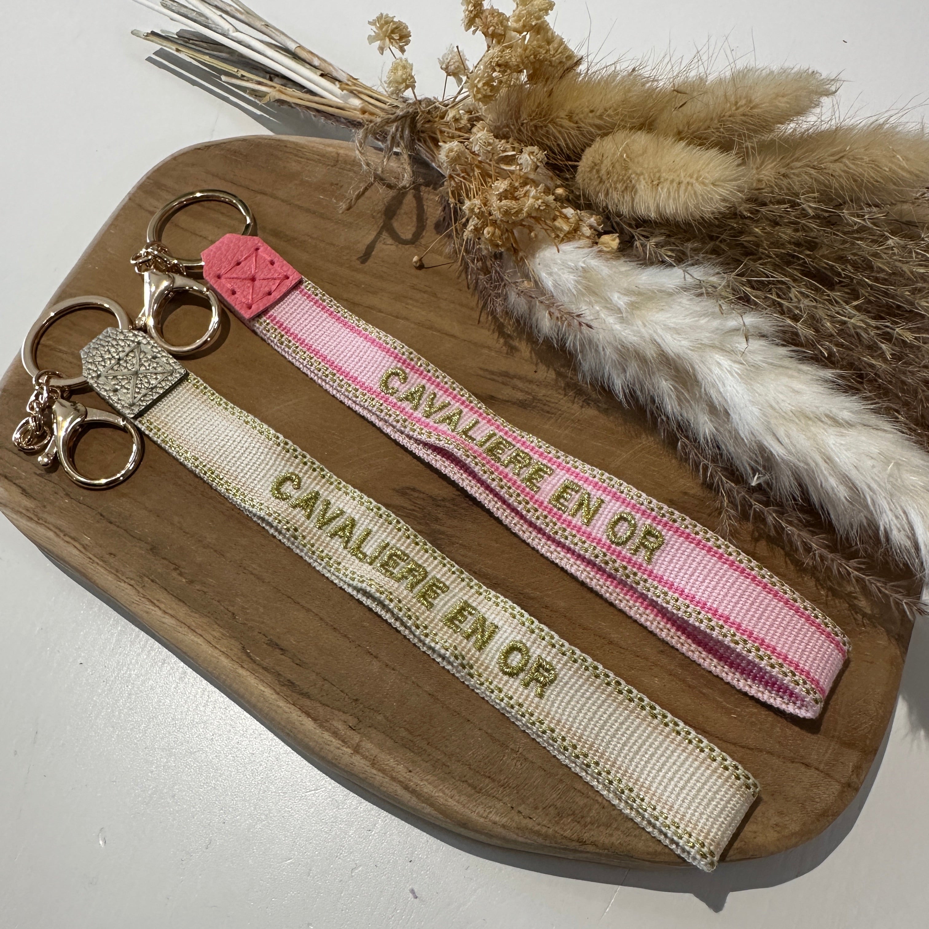 Porte-clés Cavalière en or