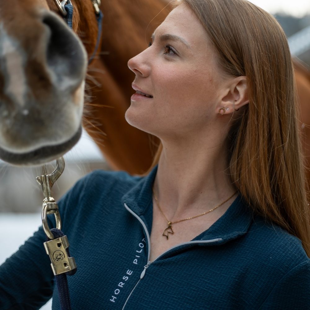 Collana con testa di cavallo in acciaio inossidabile Horsy