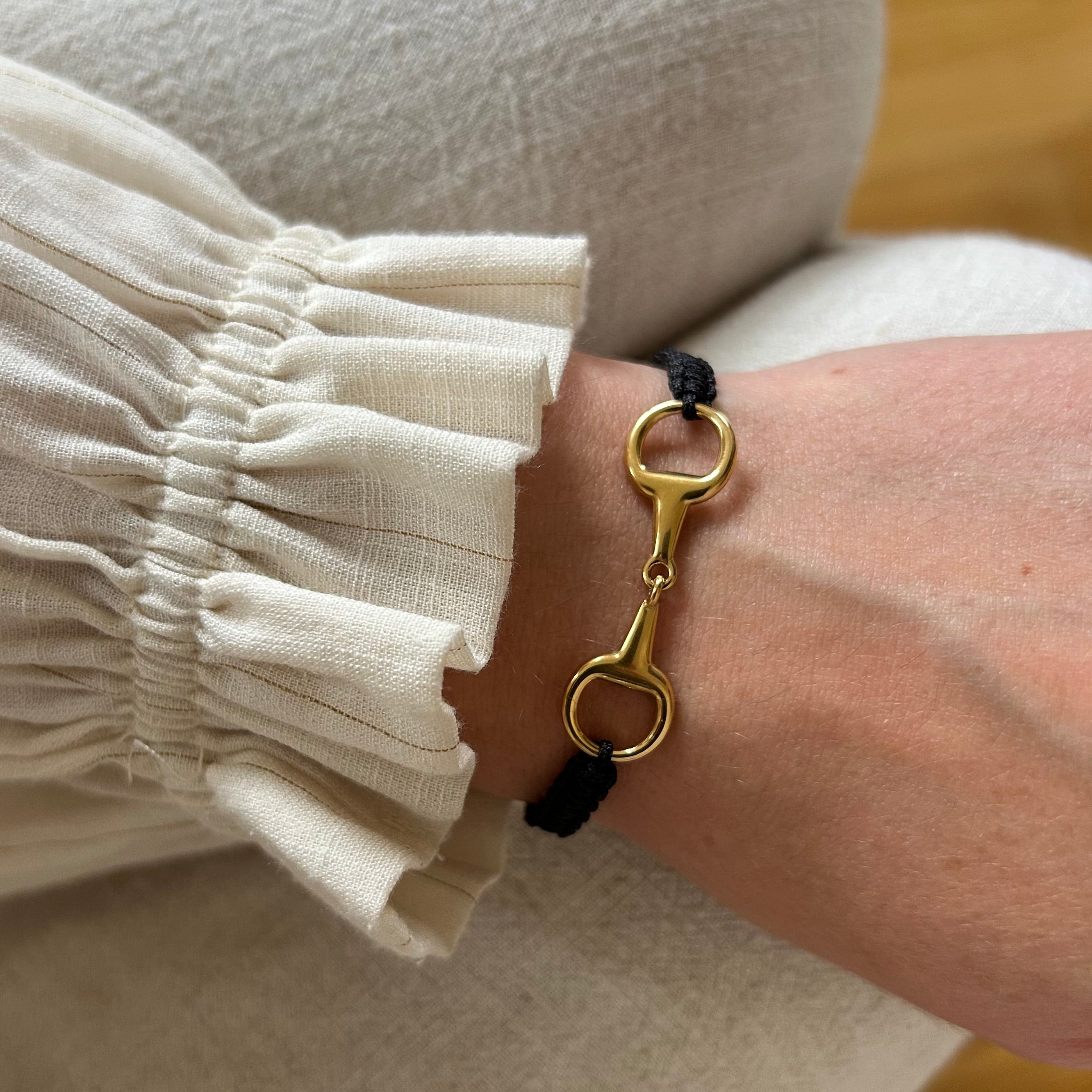 Bracelet Taka noir doré
