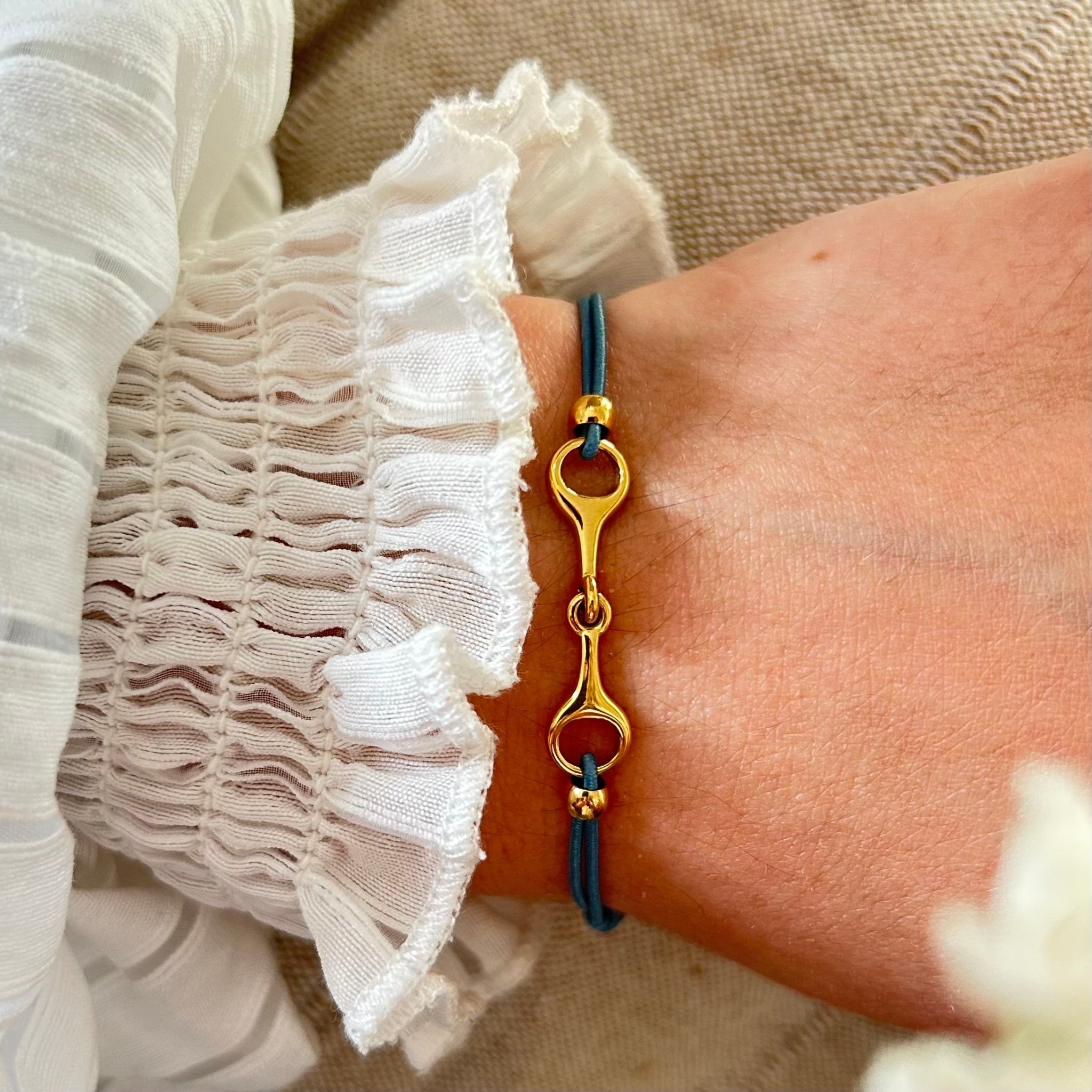 Bracelet Léo bleu canard