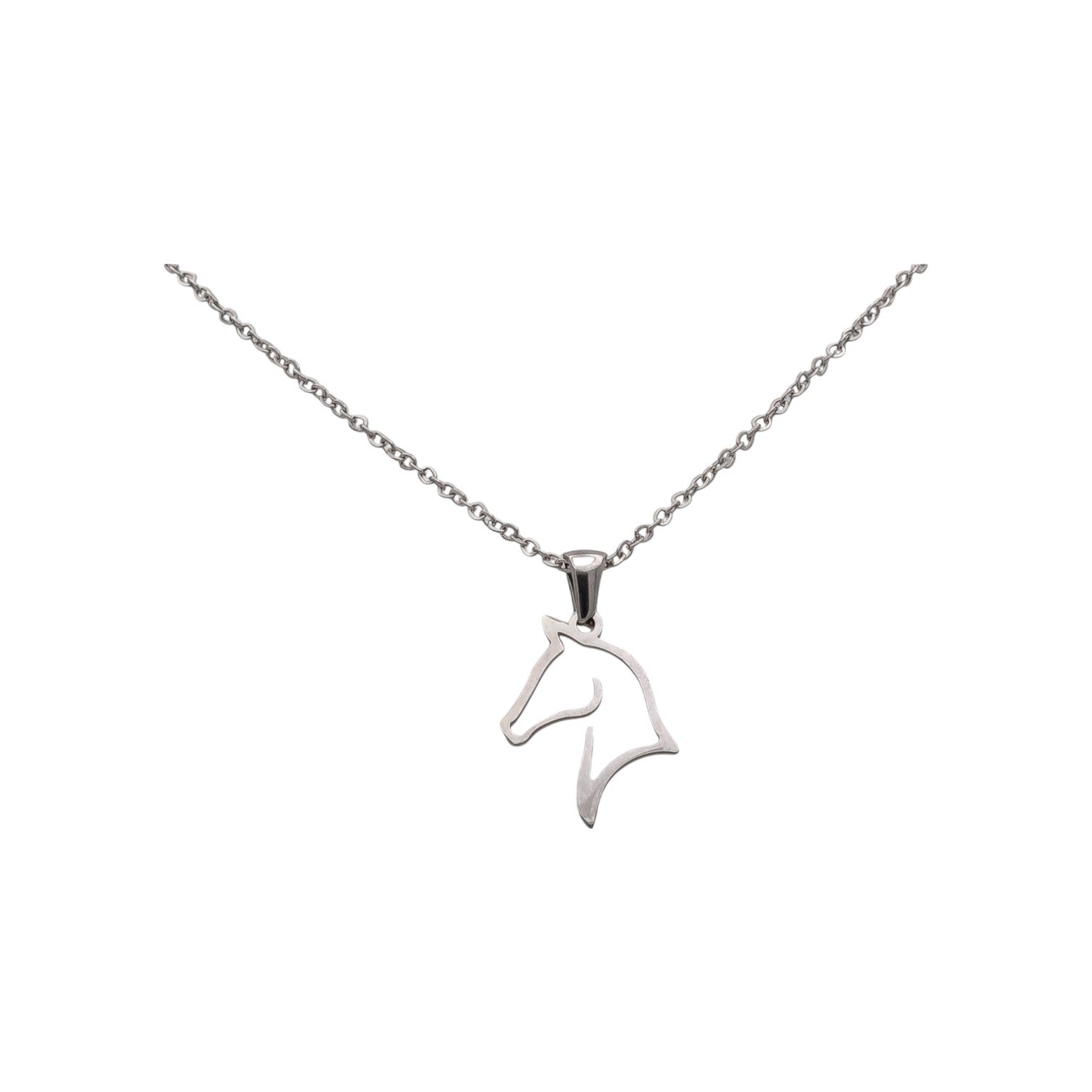 Collana con testa di cavallo in acciaio inossidabile Horsy