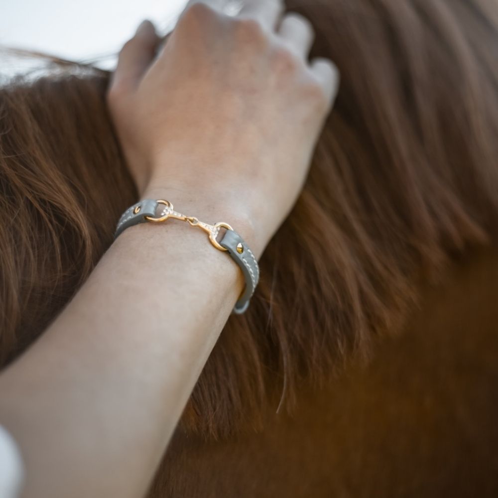 bracelet fano strass doré