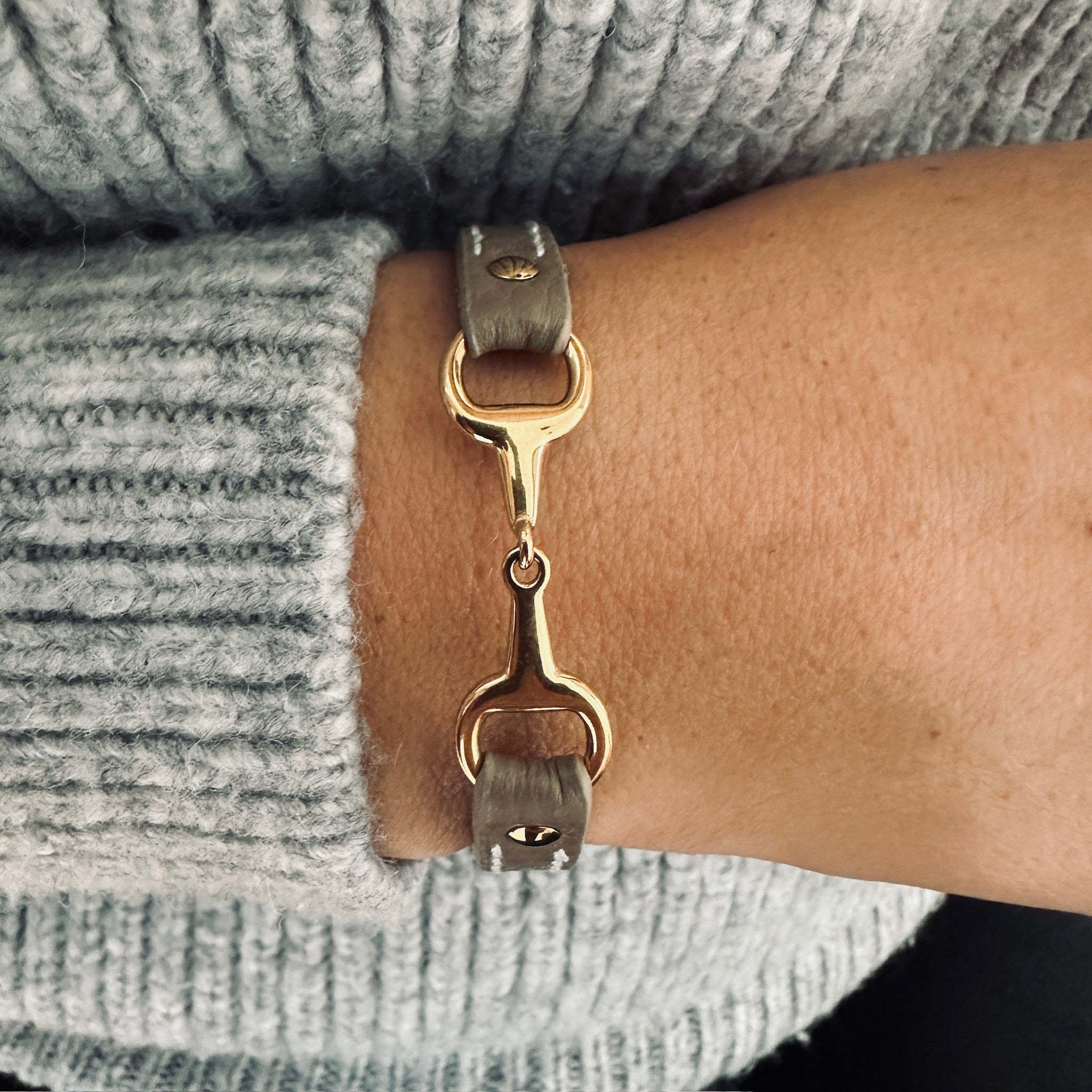 bracelet fano gris cuir