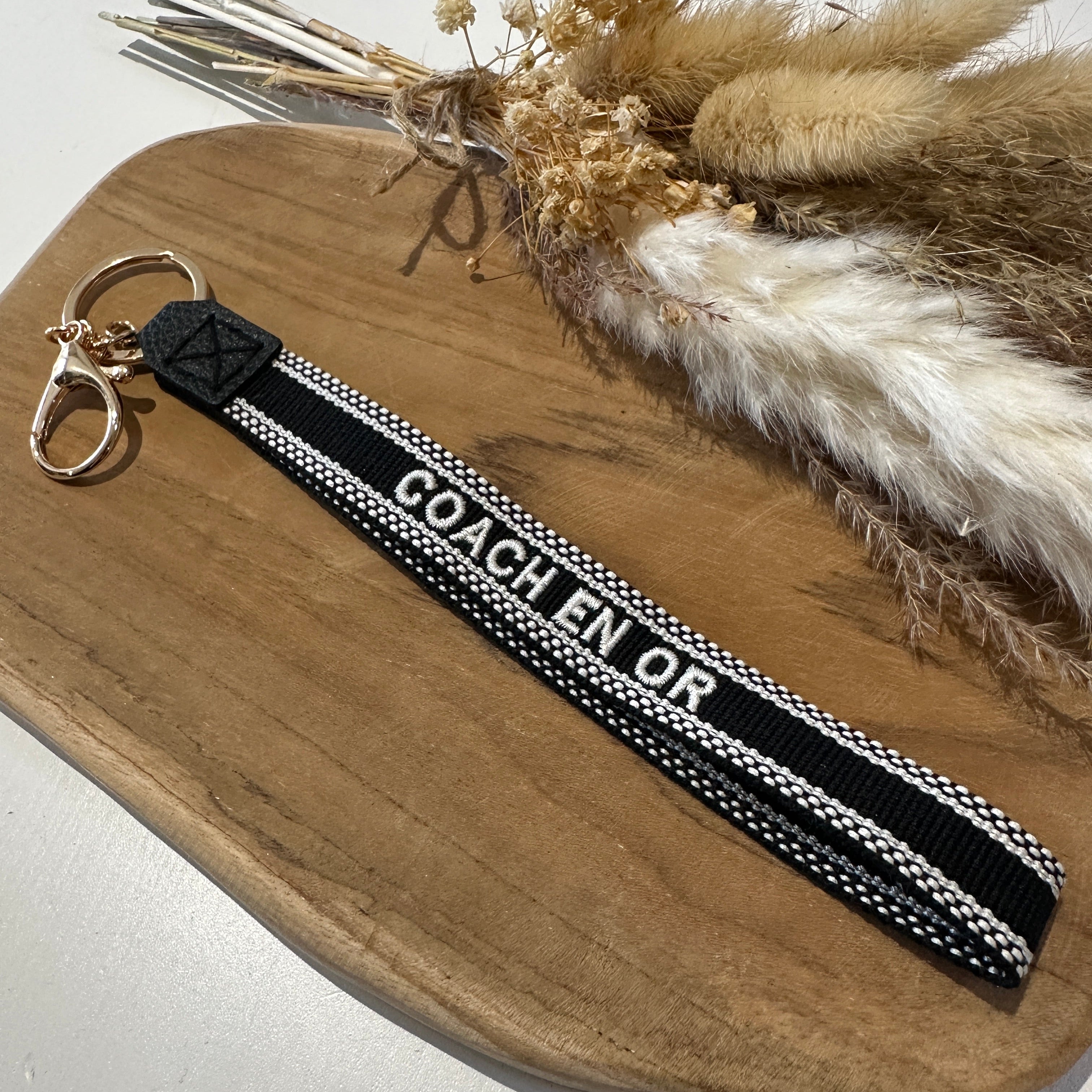 Porte-clés Coach en or