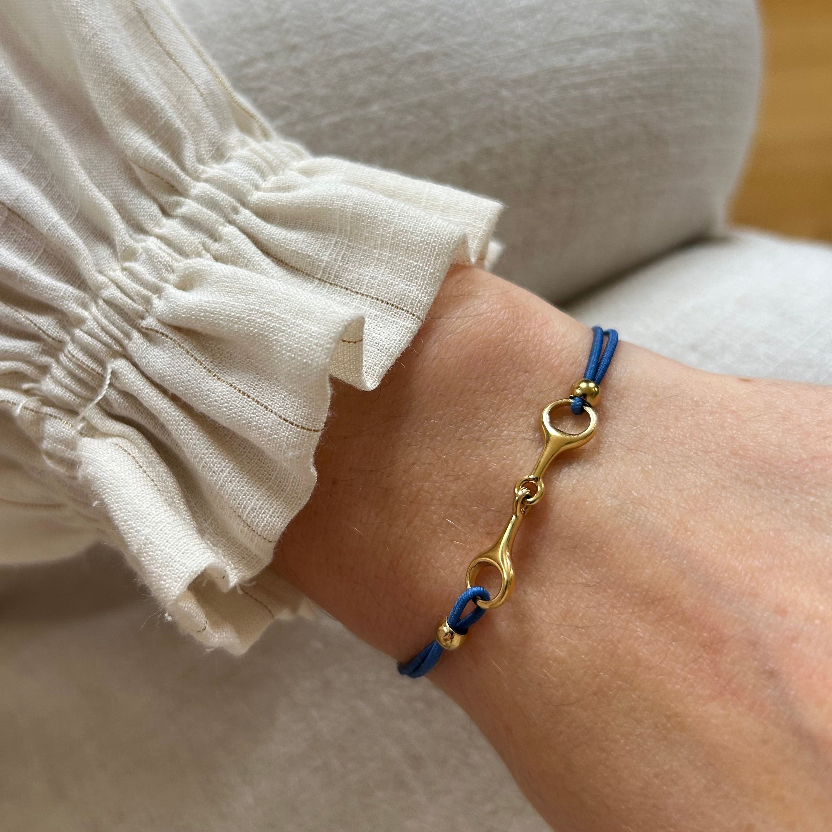 Bracelet Léo bleu doré