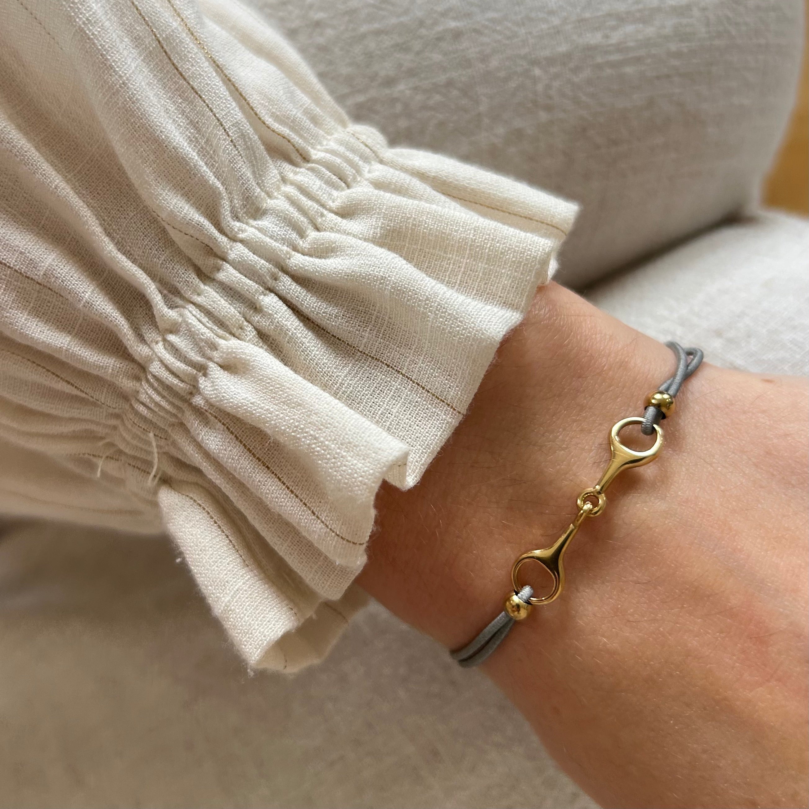 Bracelet Léo gris doré