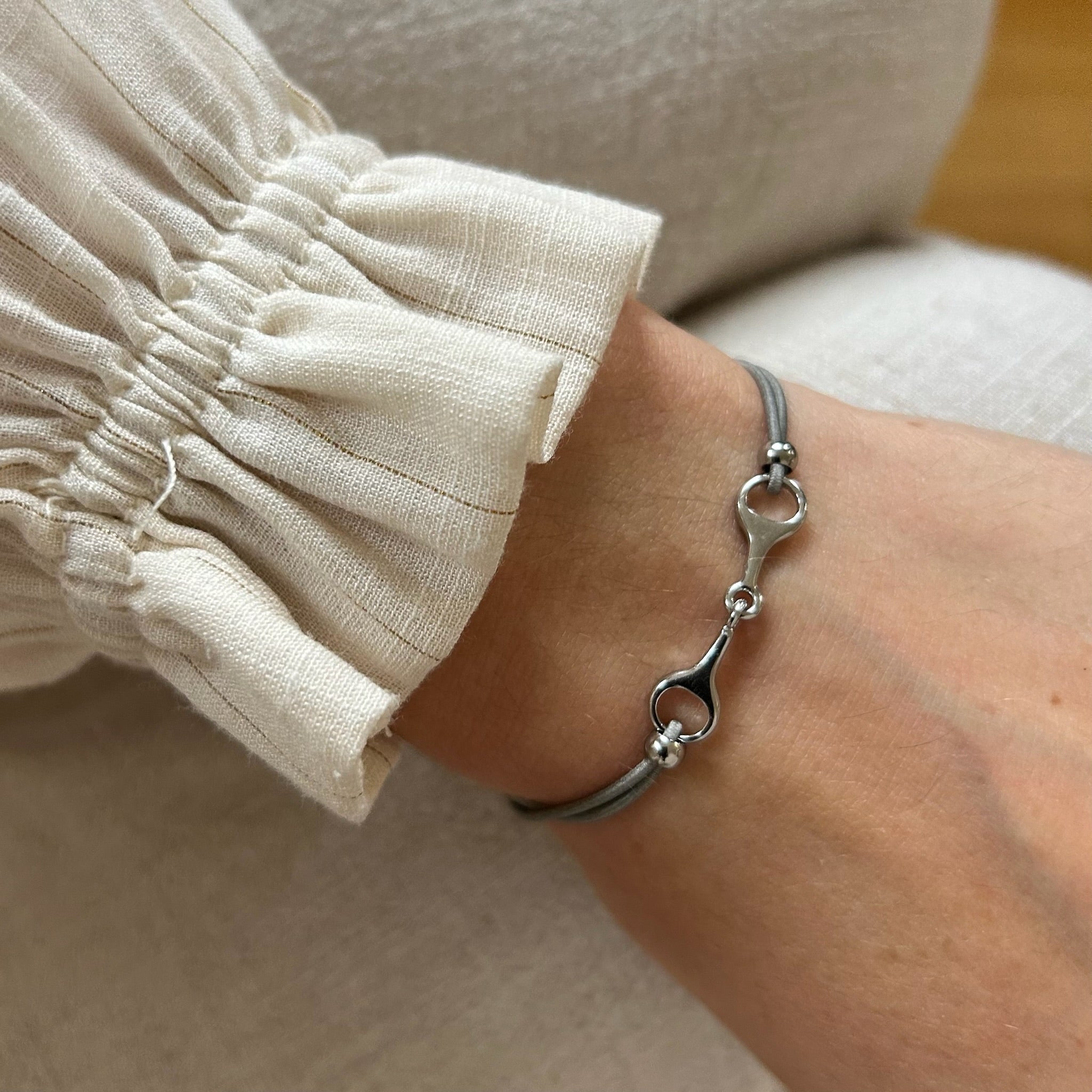 Bracelet Léo inox gris