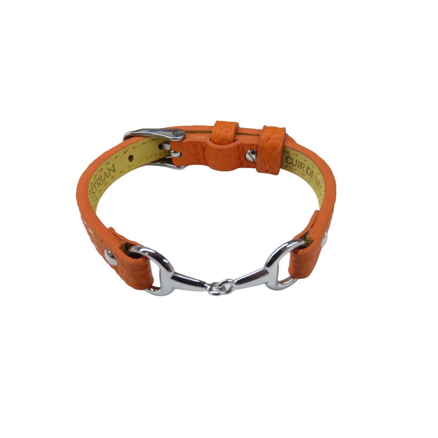 Fano senza strass - Bracciale in pelle a giro singolo